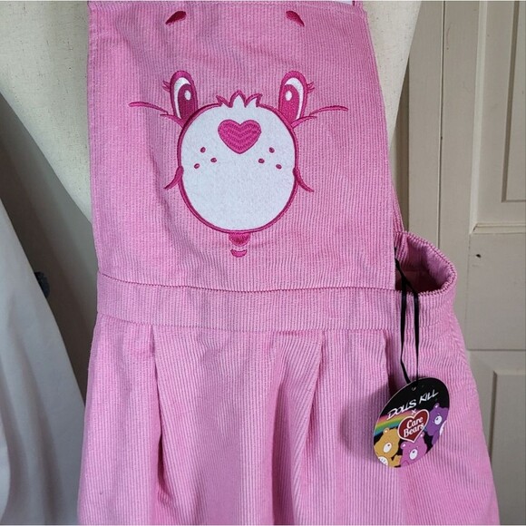 Dolls Kill Care Bear Pink Pinafore Corduroy New with Tag XS - Picture 16 of 16